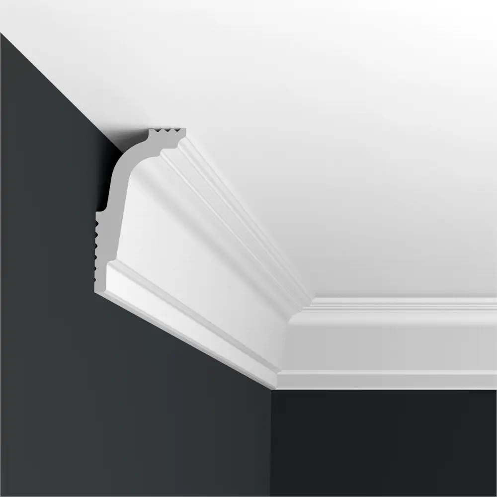 Плинтус потолочный полистирол ударопрочный Format 06011D белый 26x47x2000 мм 82998218 STLM-2110330 