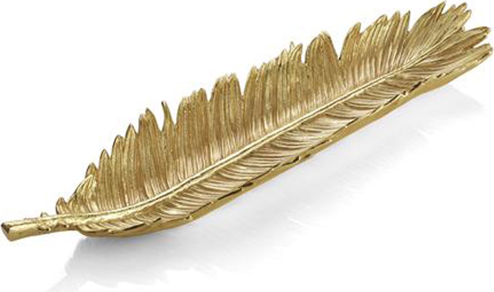 10557869 Michael Aram Чаша-лист для хлеба Michael Aram  Лист пальмы саго 50см Сталь нержавеющая 