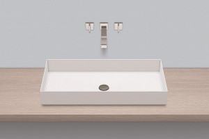 3213000400 Надставная раковина, ab.me750, белая, для простого ухода Alape серия ME (Metaphor)