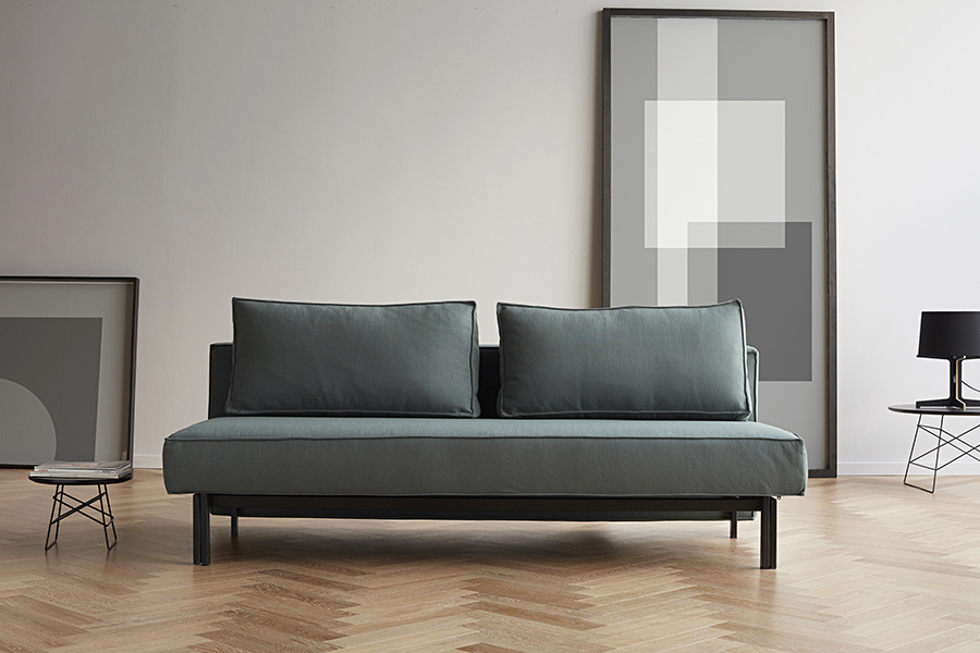 Диван Sly с подушками и серыми ножками, зеленый Innovation Living SLY518 - Вид №1