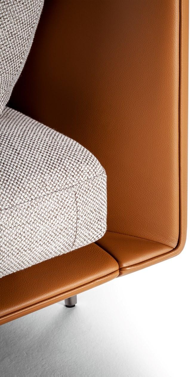 Poltrona Frau 2-х местный диван из ткани и кожи La collezione - divani e poltrone sun-id-1458156 - Вид №4