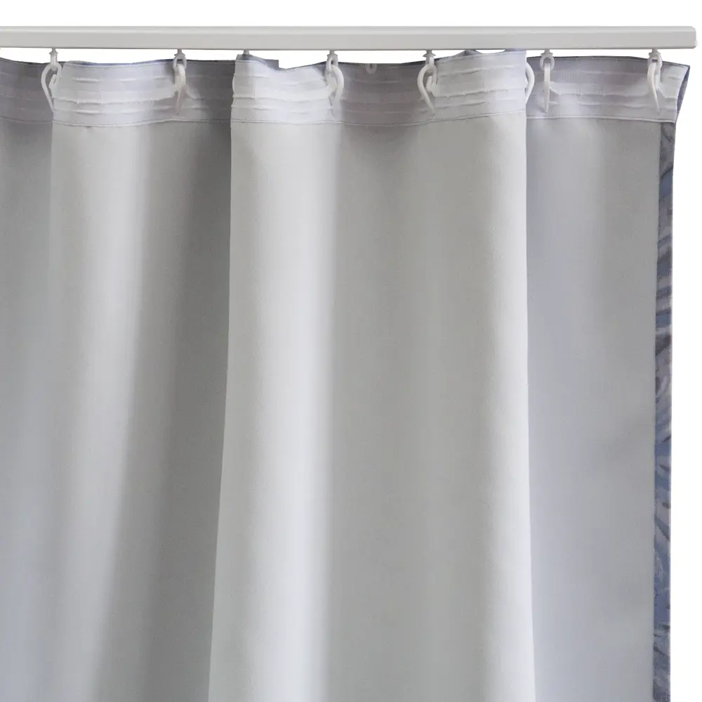 Штора на ленте блэкаут Inula 150x260 см растения цвет серо-голубой 84644013 STLM-2125811 SEASONS  - Вид №4