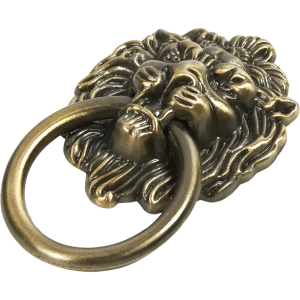 Мебельная ручка-кнопка Lion бронза 50 мм