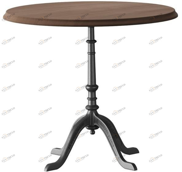 horgenglarus Круглый стол из массива дерева с основанием 4 звезды  T-1004r 