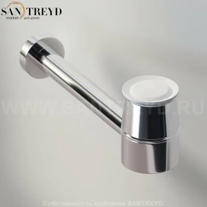 Agape  Нажимной донный клапан белый для для раковин или биде без переливного отверстия MET0563Z