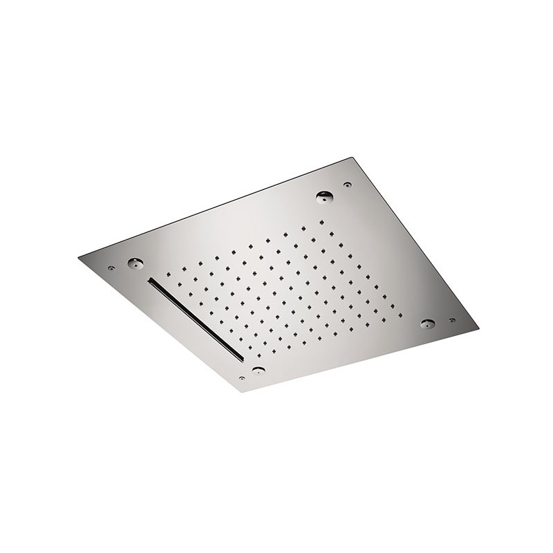 Тропический душ 500х500 PIASQUA5002CN_IXS Geda Nextage Shower Plates с двумя каскадами и небулайзерами Душевая головка Shower Plates PIASQUA5002CNIXS