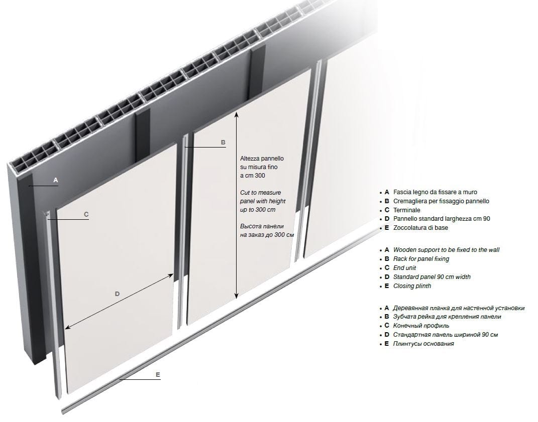 Обшивка из зеркального стекла Longhi Aluminiun Chic-Doors ARCH-00115417 - Вид №2