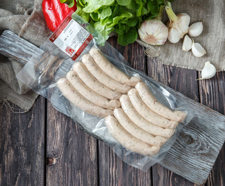 4725 Колбаски для жарки "Братвурст" с базиликом Вкусляндия  - Вид №2