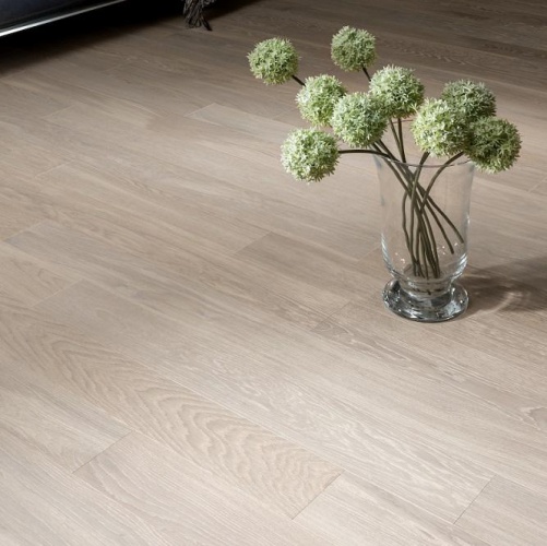 Паркет Ёлка Coswick Ренессанс Белый Иней Лак Дуб Селект (Гладкая) 412,75х82,55 мм 11251158 - Вид №2