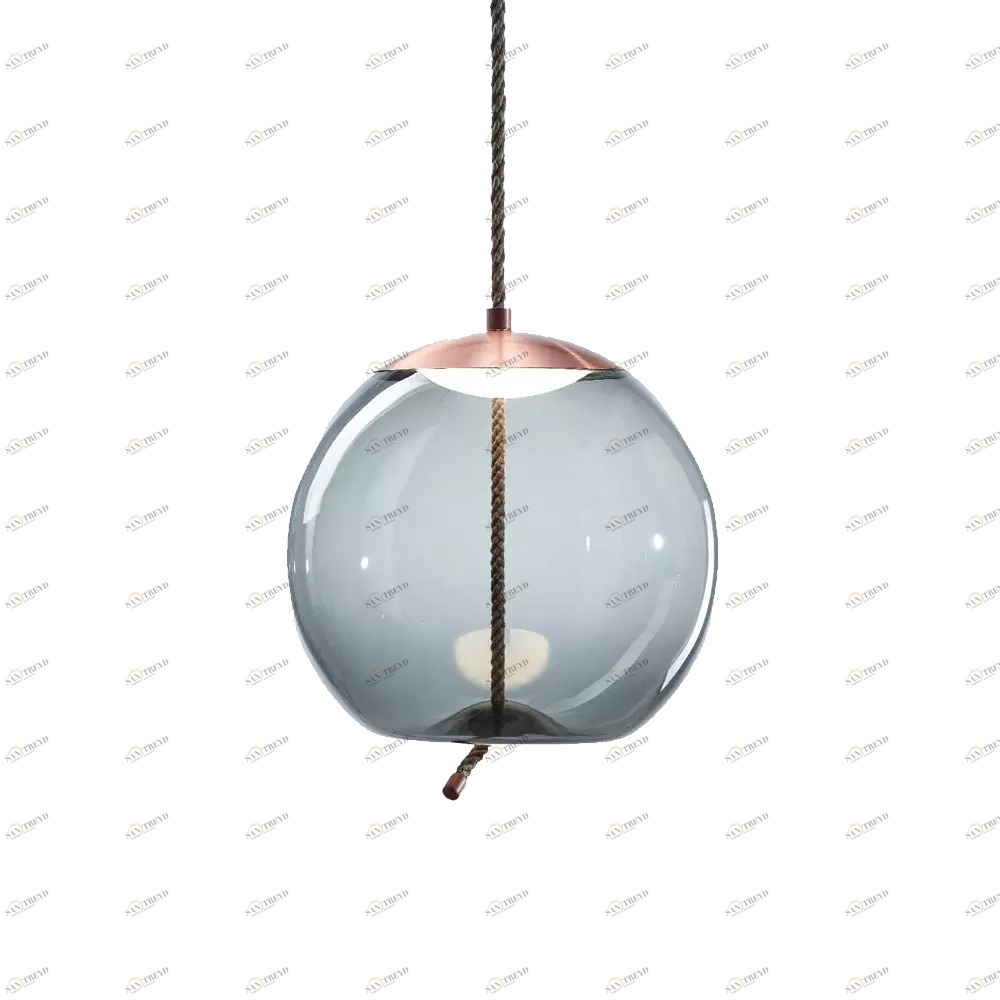 Светильник подвесной 28х30,5 см голубой Knot C 9966P/C/blue DELIGHT COLLECTION ДИЗАЙНЕРСКИЕ 00-3882297 Голубой;прозрачный 
