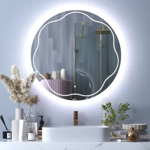 Зеркало Omega Glass Fiore SD99 с LED-подсветкой для ванной 89389077