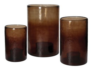 Стеклянный подсвечник