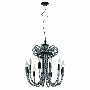 Подвесная люстра Divinare 2718/04 LM-12 DIVINARE ДИЗАЙНЕРСКИЕ 108094 Черный