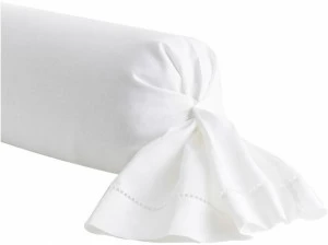 Alexandre Turpault Цилиндрическая однотонная льняная подушка Regence