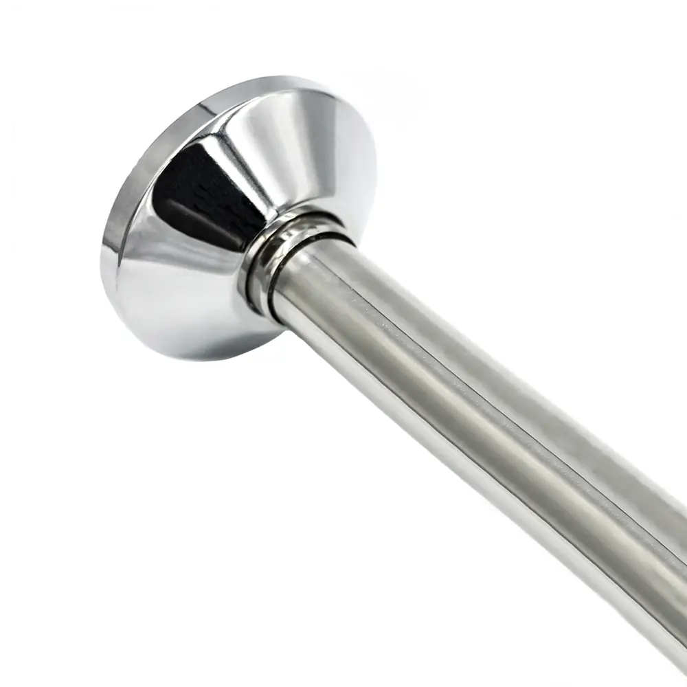 Карниз для ванной Go Go Г-образный 160x70 см нержавеющая сталь цвет хром STLM-2034623 - Вид №1