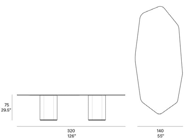 Бетонный садовый стол EXPORMIM Talo ARCH-00122728 - Вид №5