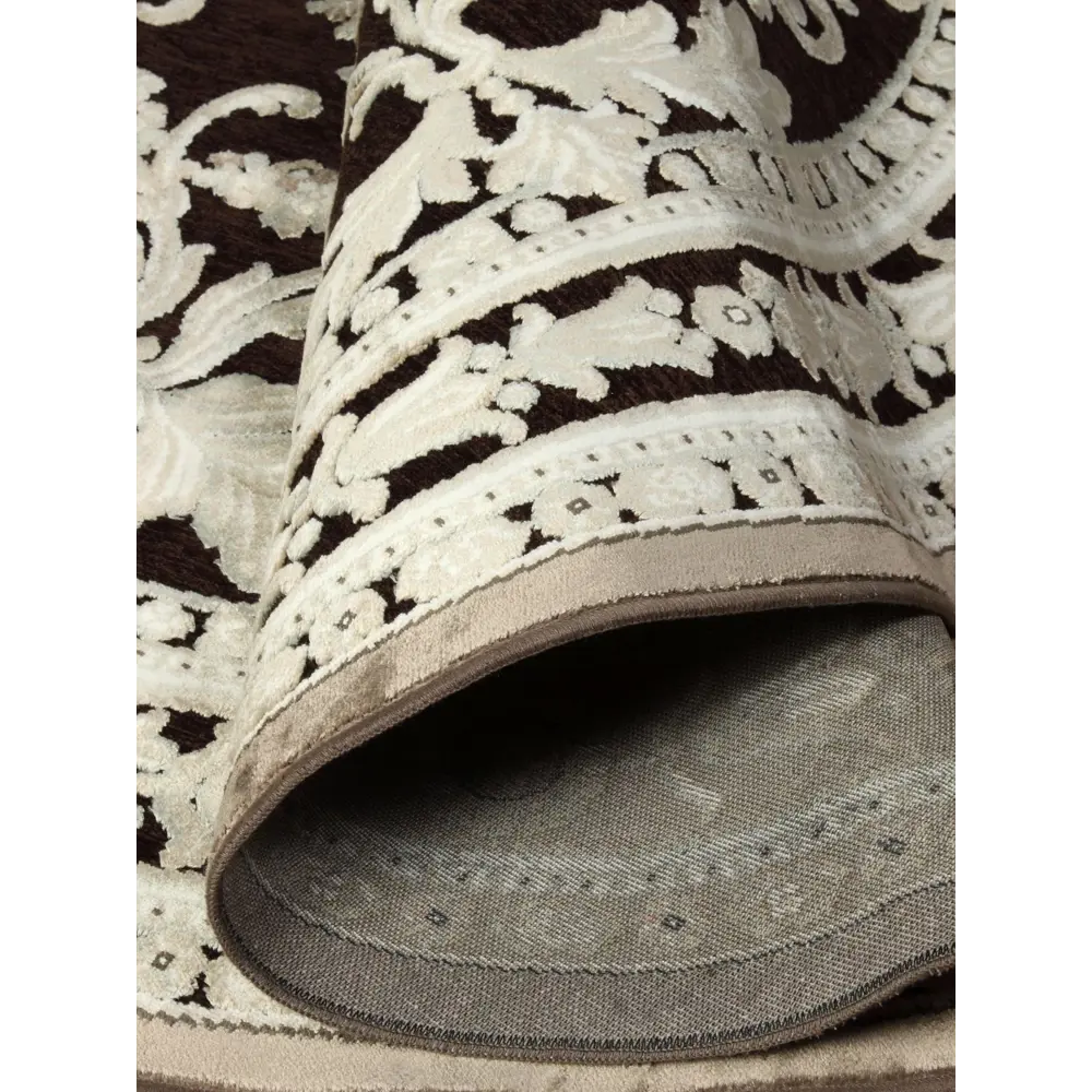 Ковер вискоза Genova 066/757570 ø160 см цвет черный RAGOLLE STLM-2186010 - Вид №3