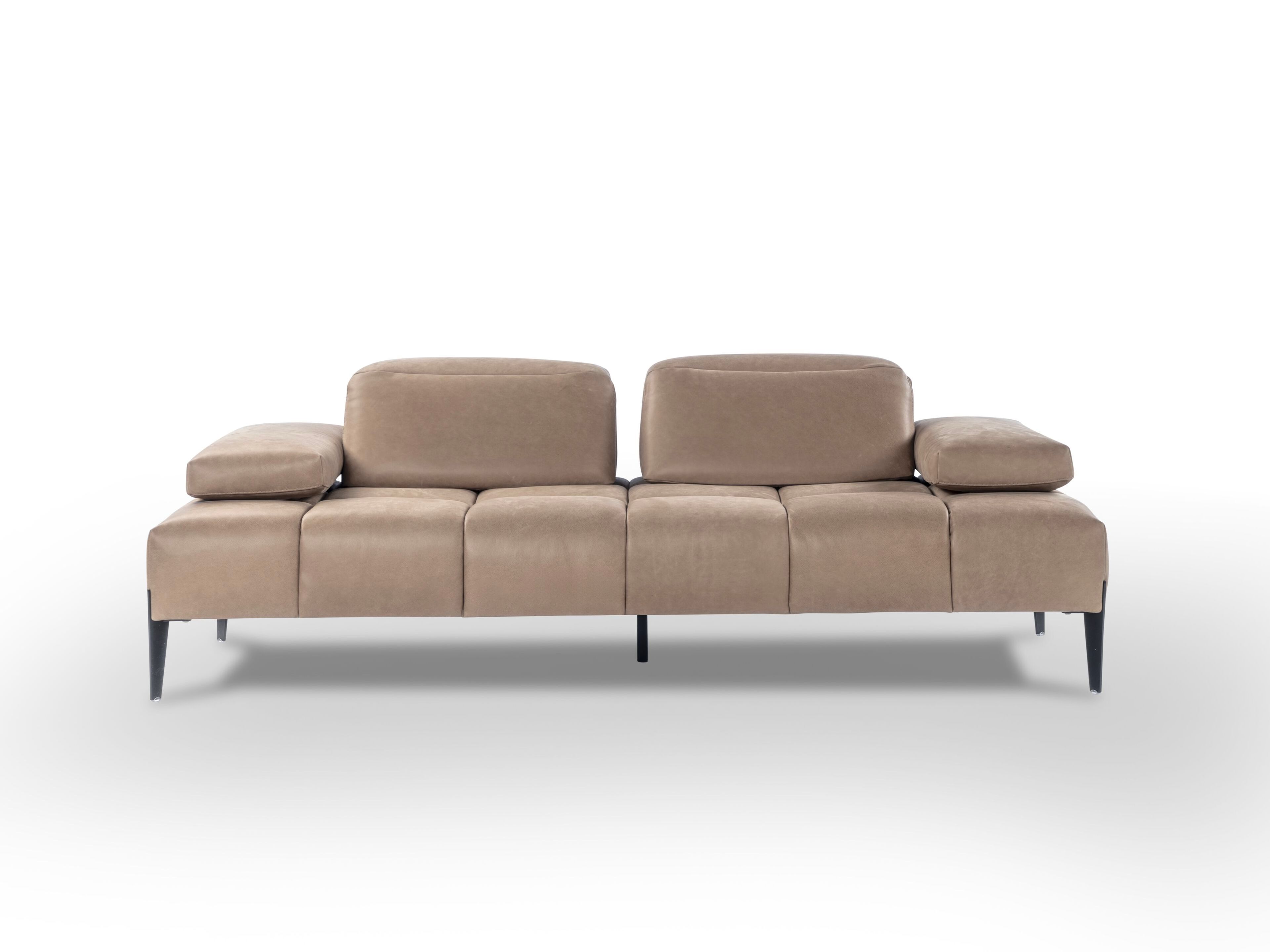 Кожаный диван с подголовником Calia Italia премиум ARCH-00027356