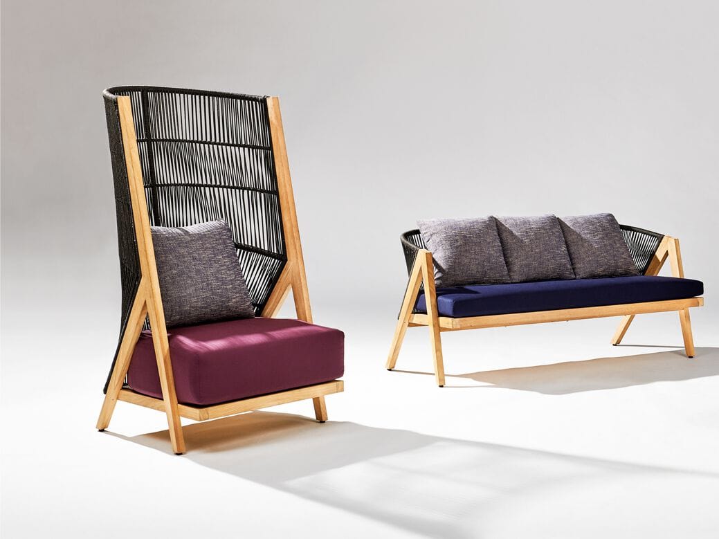 Мягкое садовое кресло из тикового дерева с высокой спинкой Walters Arbor ARCH-00109442 - Вид №6