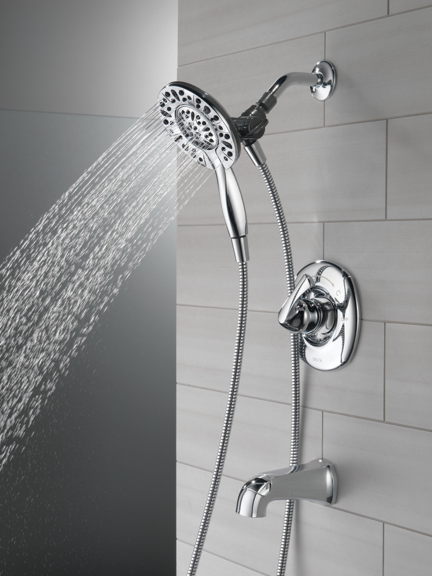 144890-I Ванна и душ Monitor® серии 14 с In2ition® Delta Faucet Larkin Хром  - Вид №8