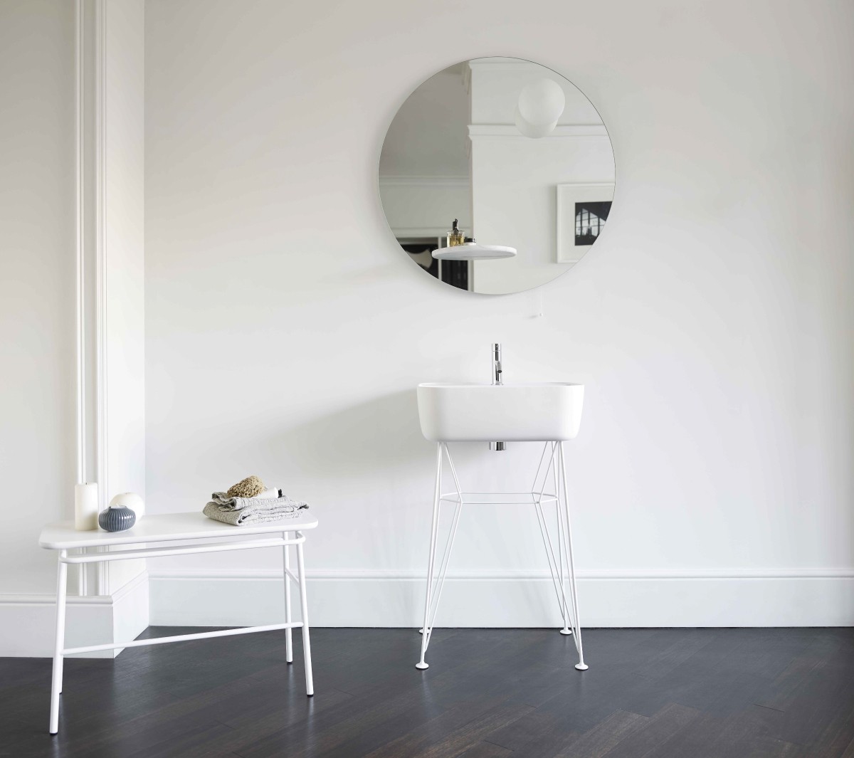 Ex.T Float Настенное зеркало с полкой и светильником EXSPFLOATCAR  - Вид №8