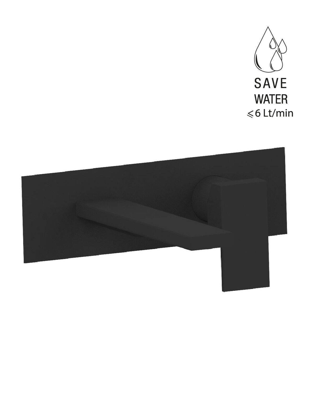 Настенный смеситель для раковины с пластиной без слива Rubinetterie Frattini Vita Due ARCH-00054452 - Вид №7