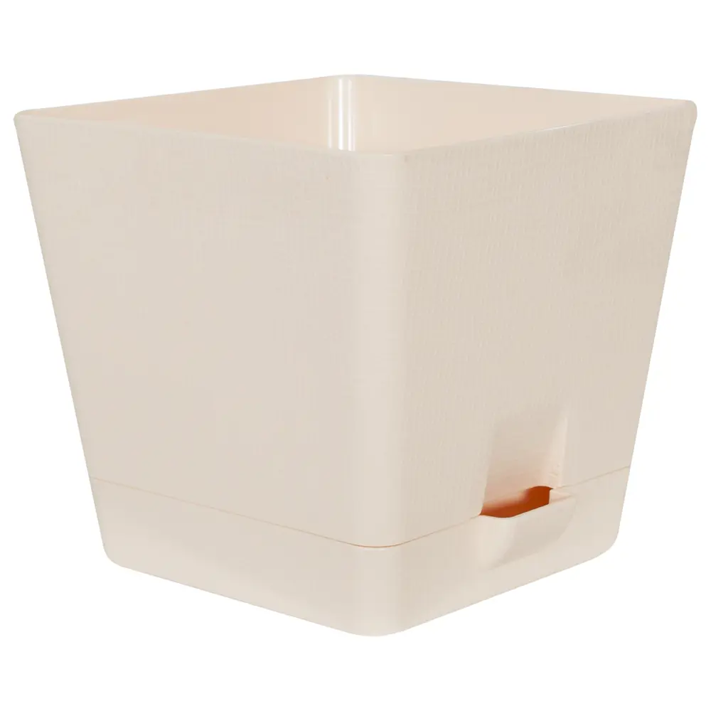 Горшок цветочный «Партер» D15, 2л., пластик, Бежевый ТЕК.А.ТЕК STLM-2096697