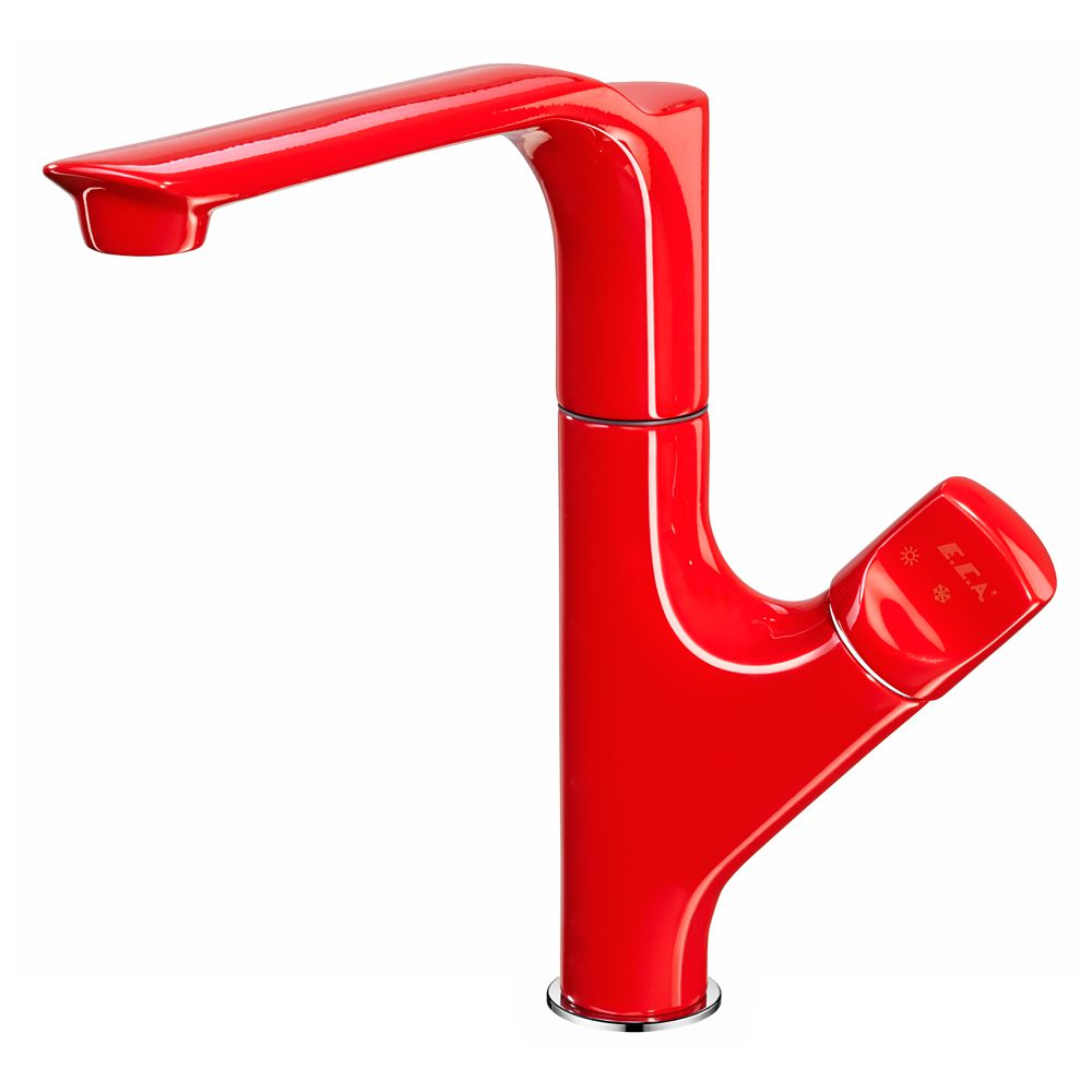 104318063st  Смеситель для мойки Myra - красный - экономия воды Eca  - Вид №1