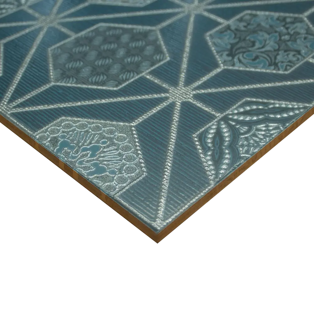 Декор настенный Azori Devore Geometria 31.5x63 см матовый цвет зеленый геометрия 82604092 STLM-2164517 - Вид №2