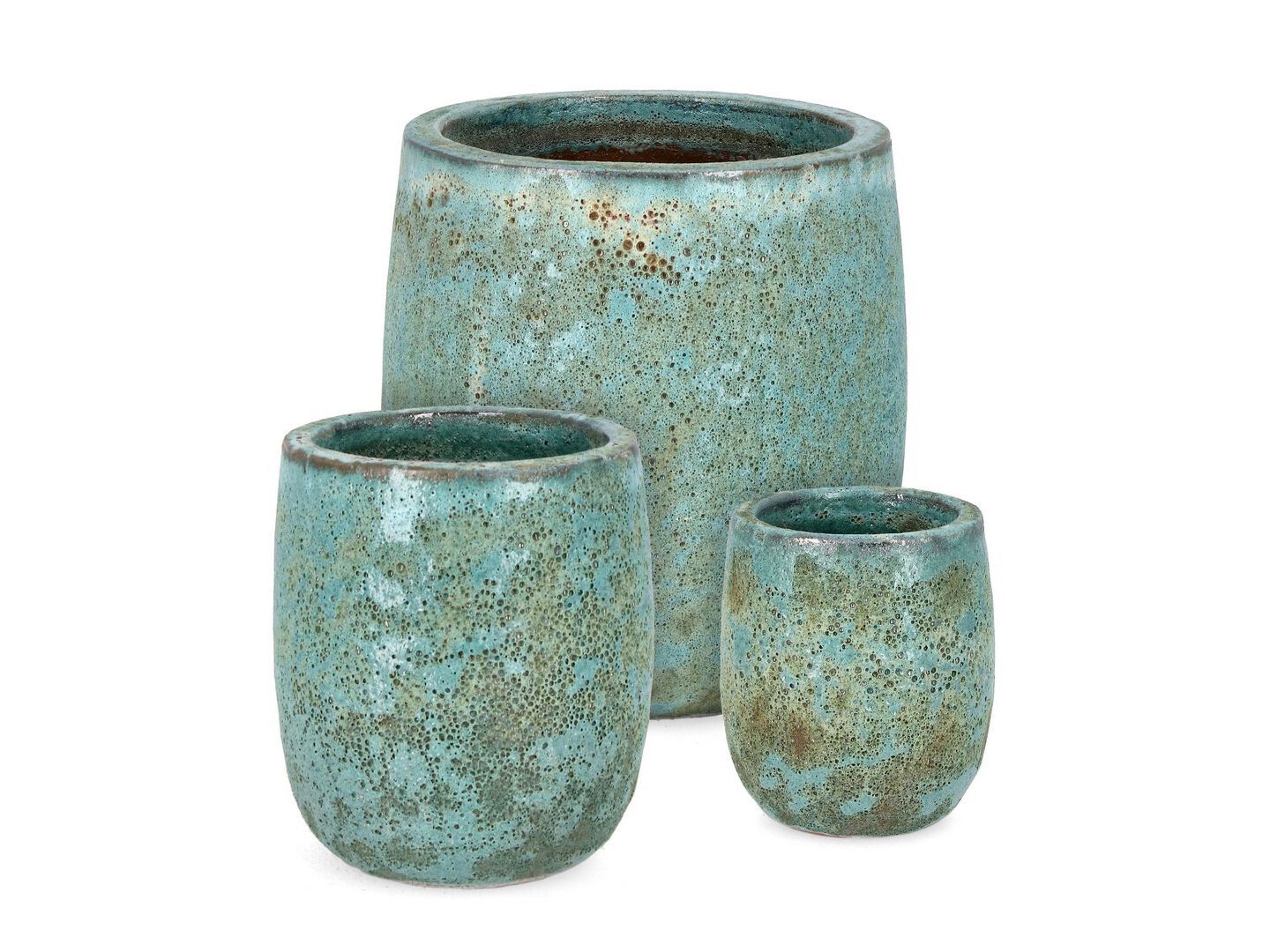 Набор из трех терракотовых Горшков ручной работы BIZZOTTO Duyen ARCH-00044879