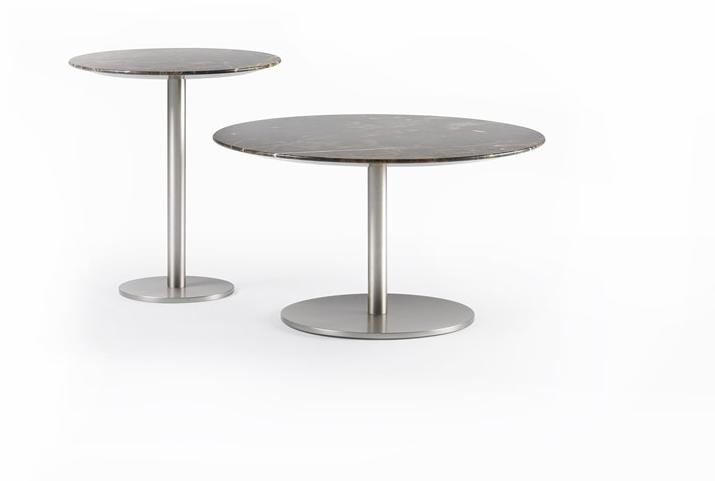 Marelli Высокий круглый мраморный журнальный столик Break sun-id-1379616 - Вид №1