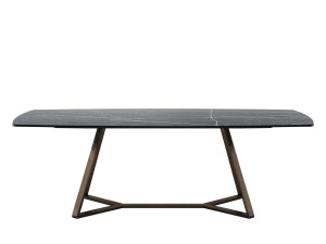 Прямоугольный керамический обеденный стол