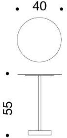 Danese Milano Круглый высокий журнальный столик из окрашенного металла Bincan sun-id-1419527 - Вид №4