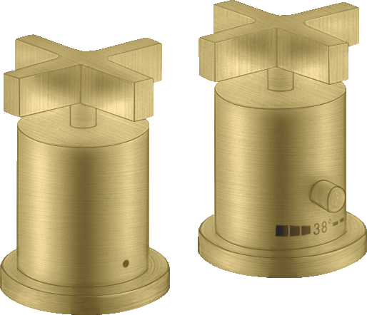 39480950 Термостатический смеситель для ванны на 2 отверстия с поперечными ручками AXOR CITTERIO