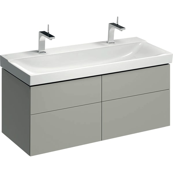 500.518.00.1 Шкафчик для раковины Geberit Xeno², шириной от 120 см, с четырьмя выдвижными ящиками Geberit 