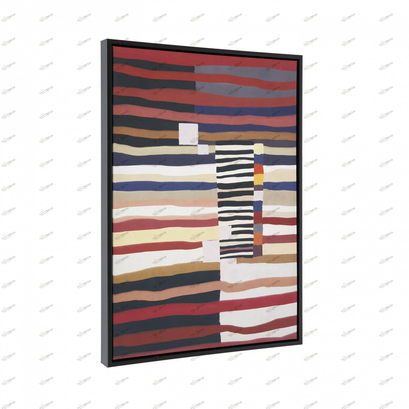 Картина на холсте 50x70 коричневая с белым Djelia от La Forma LA FORMA  00-3865174 Белый;коричневый;черный 