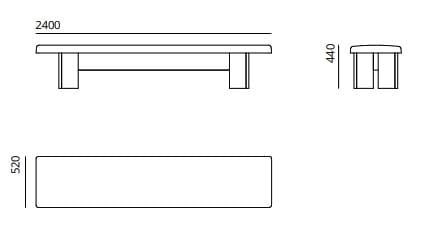 Скамья без спинки ULMA Architectural Solutions LUR ARCH-00105714 - Вид №2