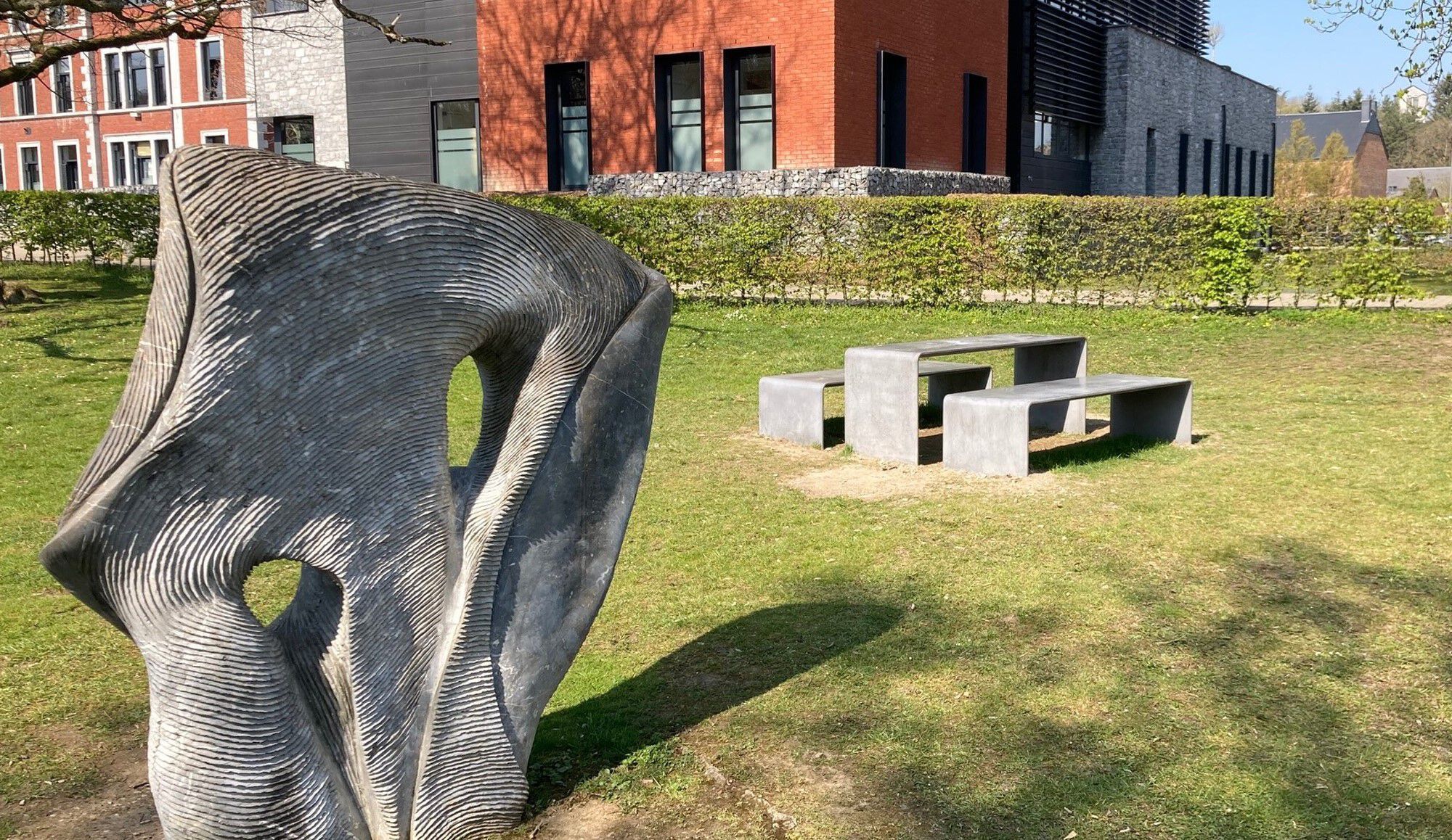 Бетонная скамья без спинки amop ARCH-00011633 - Вид №2