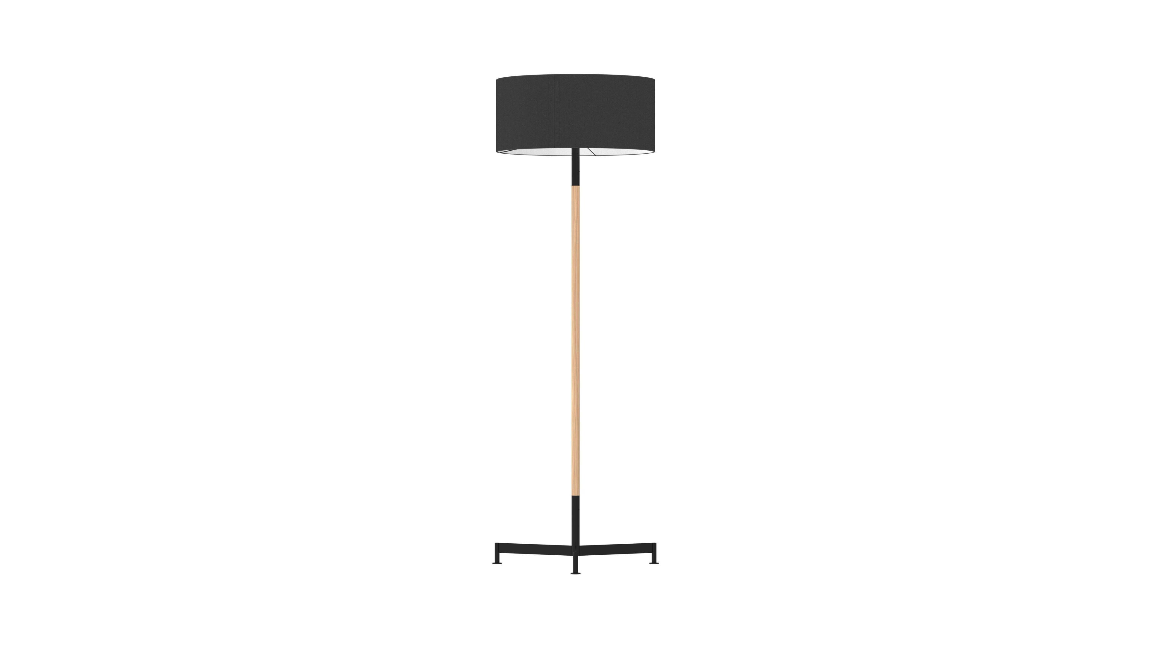 Напольная лампа из ткани и ясеня FUNCTIONALS STOKLAMP ARCH-00089447 - Вид №1