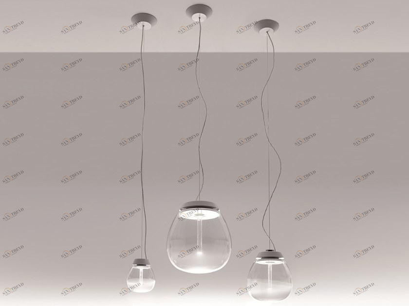 Artemide Светодиодная подвесная лампа из дутого стекла Empatia sun-id-1457782
