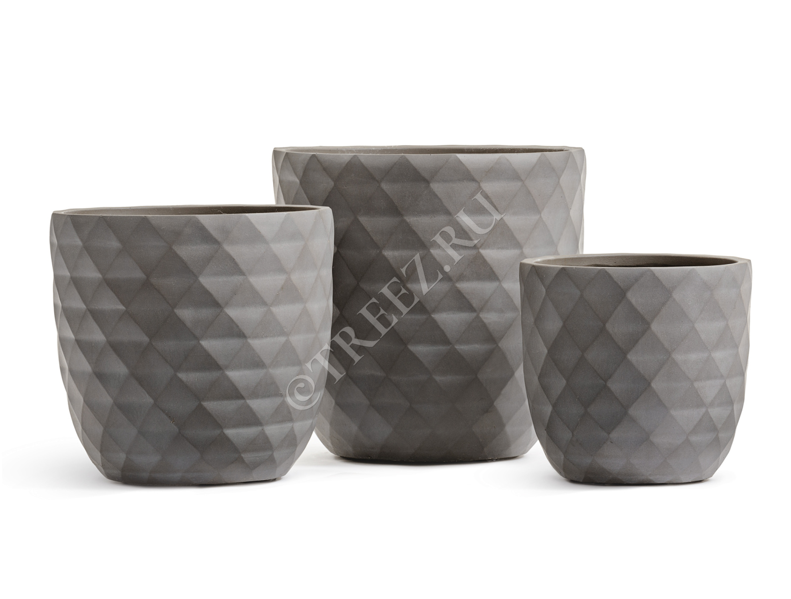 41.1020-0037-WB-37 Кашпо  ERGO - серия Diamond - Чаша-конус - Мокко Цветочная коллекция 