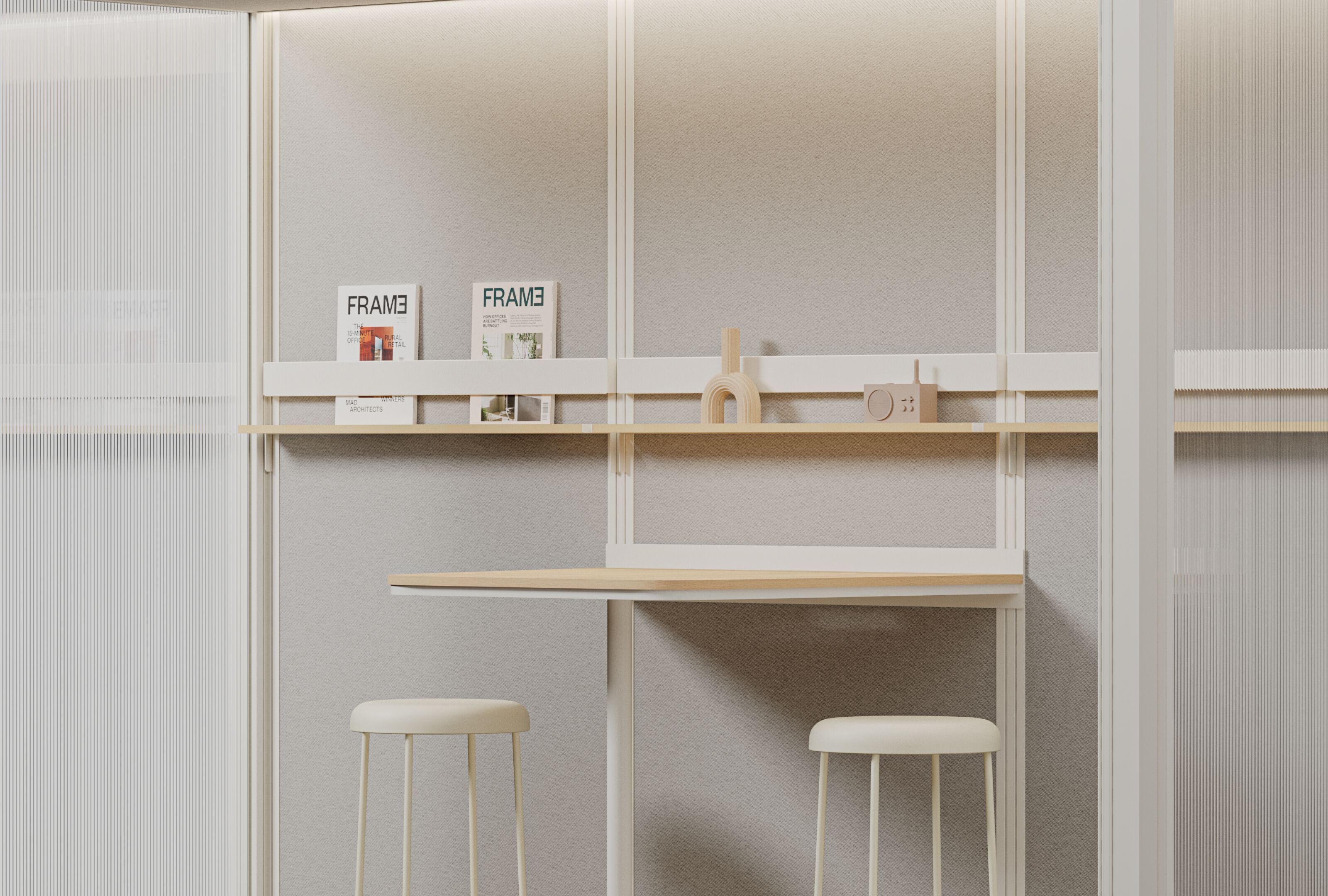 Алюминиевый и стеклянный офисный остров для встреч Mute Modular ARCH-00024870