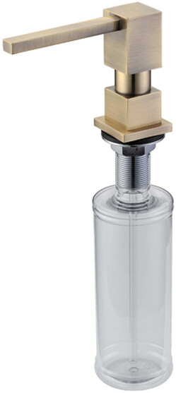 Встраиваемый дозатор ZorG Inox ZR-22 BR для жидкого мыла, бронза