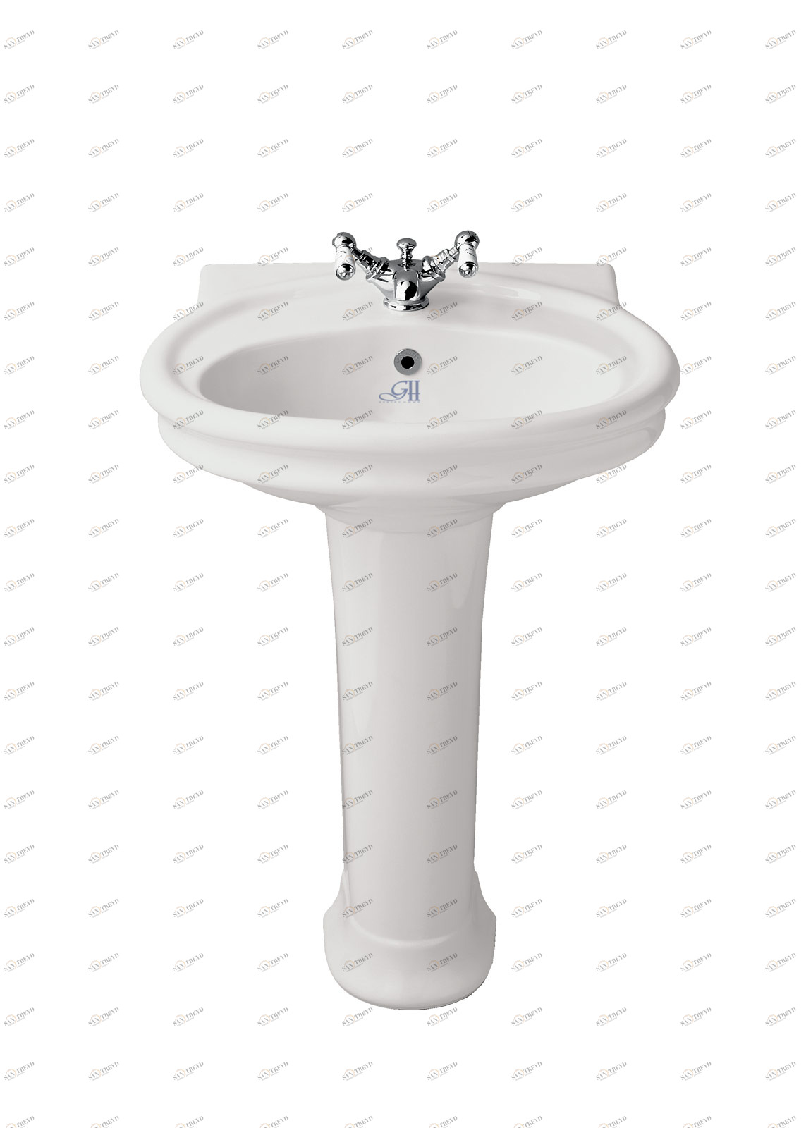 GH103104 Напольная раковина стоящая овальная Gentry Home 