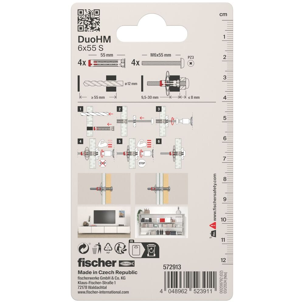 Дюбель FISCHER DuoHM ARCH-00080658 - Вид №10