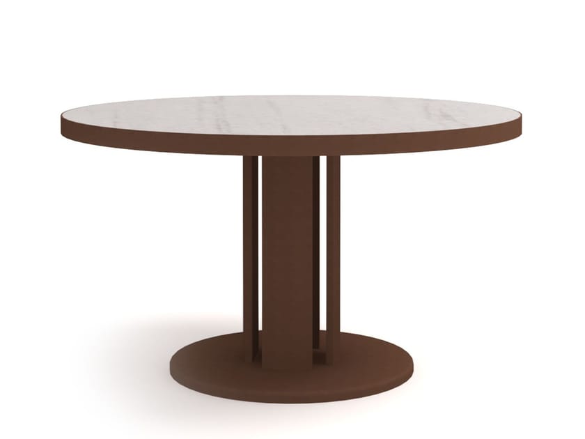 Алюминиевый круглый садовый стол с порошковым покрытием 10Deka Isla ARCH-00081522