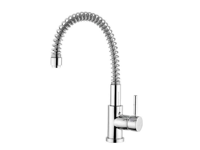 Смеситель для кухни из хромированной латуни со съемным ручным душем Bugnatese Kobuk ARCH-00053181