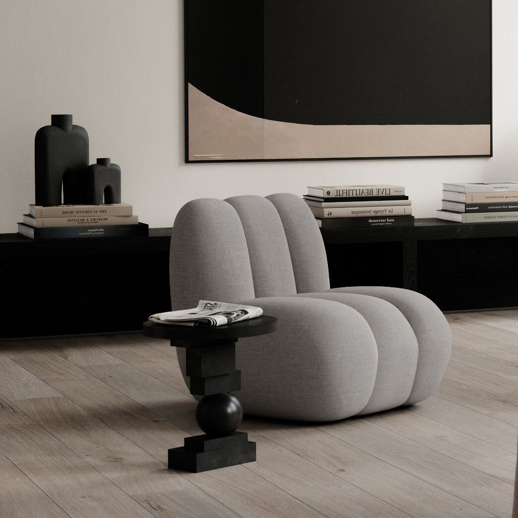 Круглый журнальный столик из волокнистого бетона 101 Copenhagen Artist ARCH-00019390 - Вид №5