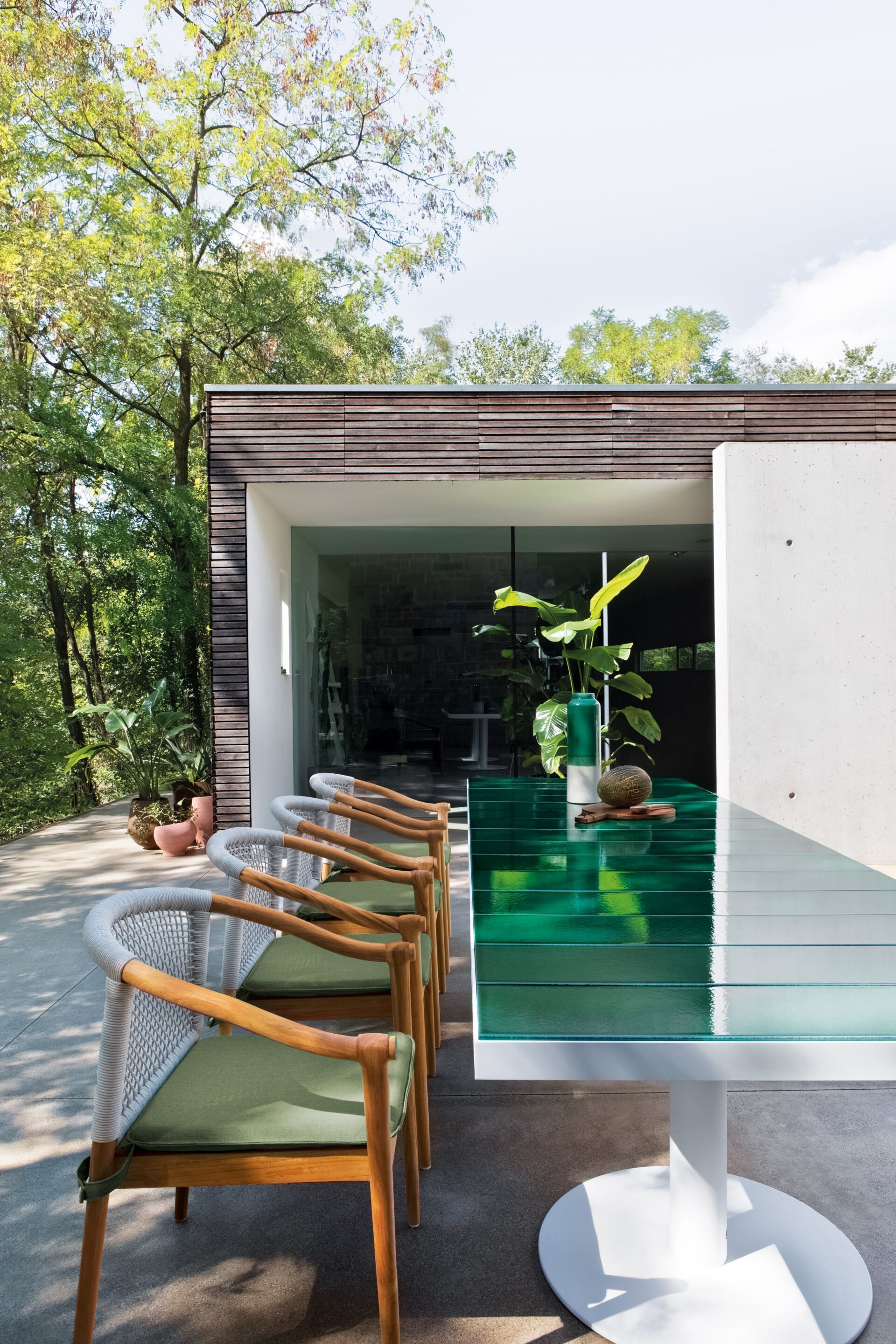 Керамический прямоугольный садовый стол Atmosphera Pantagruel ARCH-00107995 - Вид №4