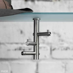 GH3H Крючок для одежды под столешницей, 3 вращающихся крючка PHOS